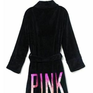 PINK VS Sequin Black Robe